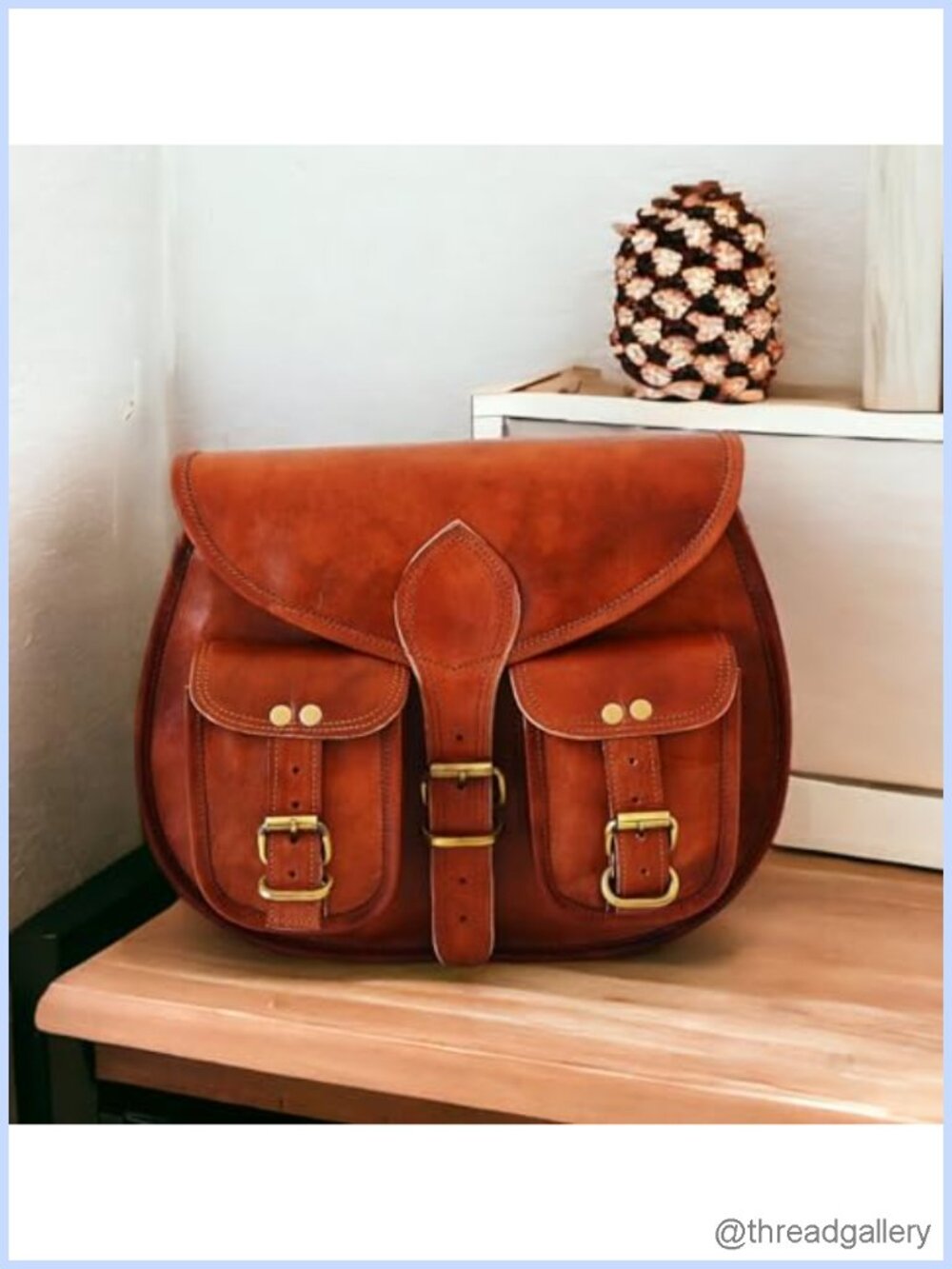 Genuine Leather Vintage Hobo Crossbody Handbag Travel Ladies Purse - Picture 3 of 6